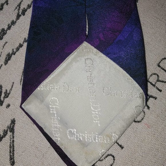 Christian Dior Tie (Purple) - Picture 3 of 3